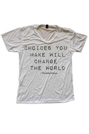 changing the world turns me on tee